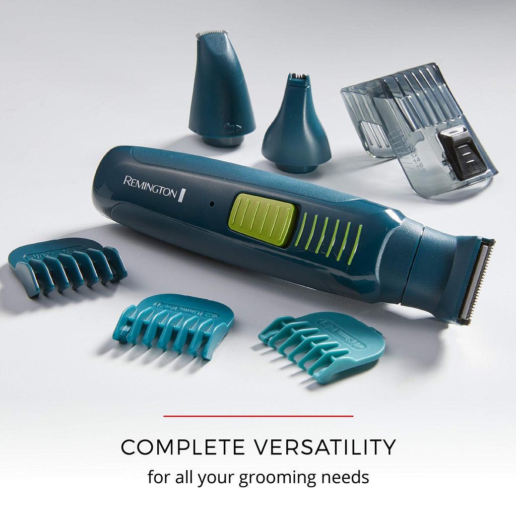 Remington Ultrastyle Total Grooming Kit, Rechargeable, Teal and Green