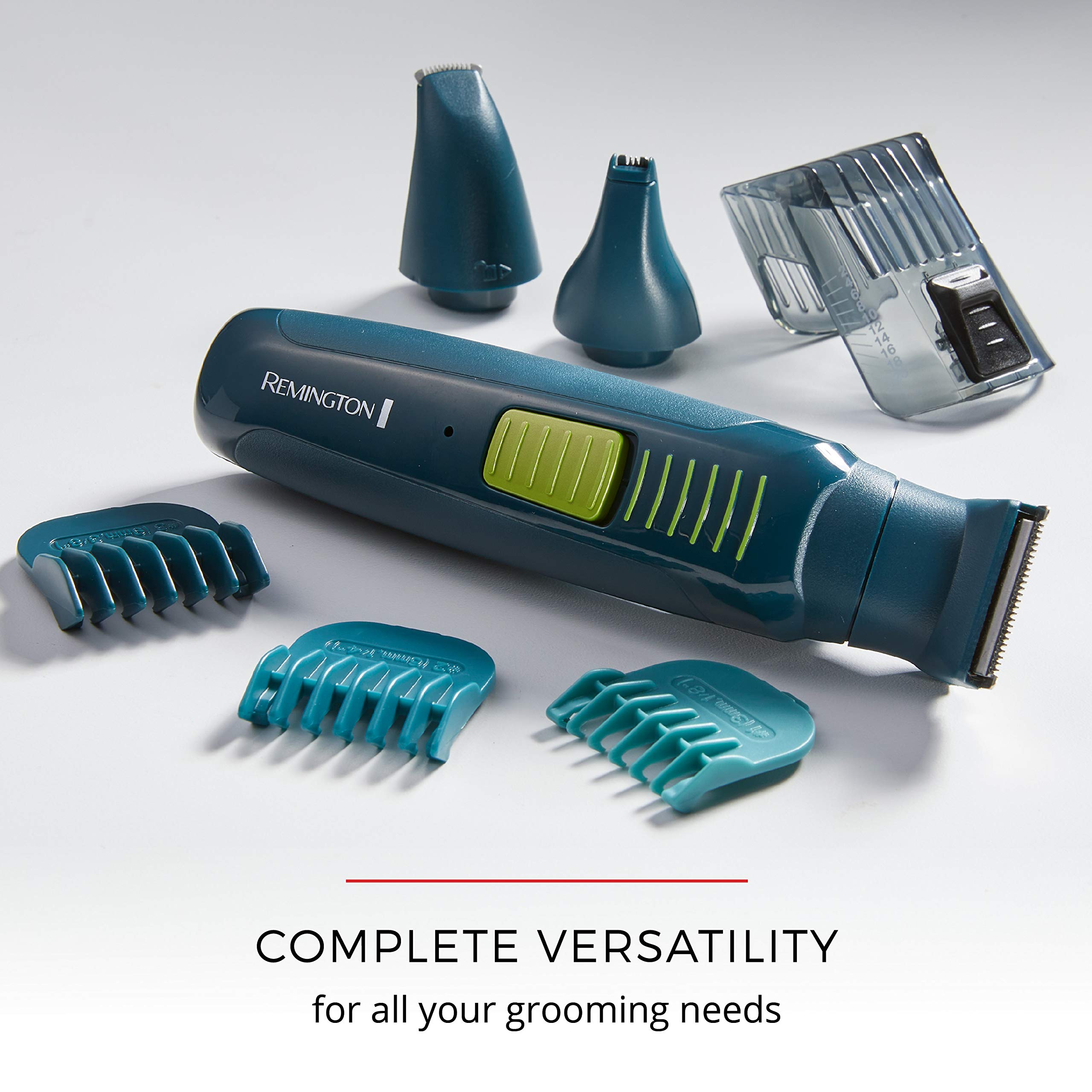 Remington Ultrastyle Total Grooming Kit, Rechargeable, Teal and Green