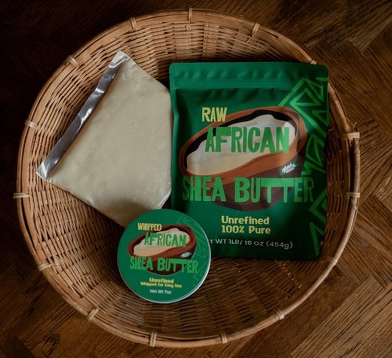 Nimba Foods Raw African Shea Butter Unrefined Bulk 1LB | 100% Pure for Soap Making, Body Butter, Skin, Hair, Eczema
