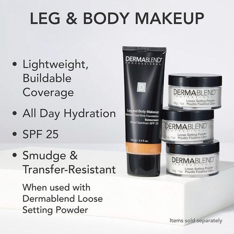 Dermablend Leg and Body Makeup Foundation - SPF 25 for Flawless Coverage and Protection