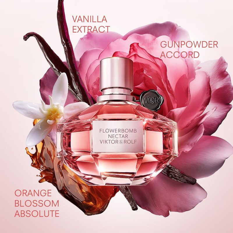 Viktor&Rolf - Flowerbomb Nectar Eau de Parfum - Women's Floral & Spicy Perfume - Gunpowder & Vanilla Notes