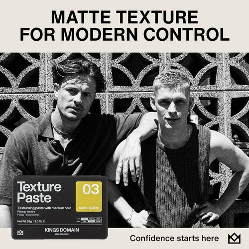 Texture Paste - Matte Styling Cream for Men | Medium Hold & Natural Movement | 3oz Professional Grade