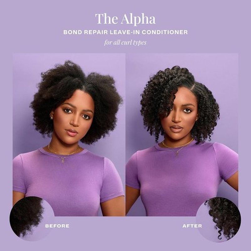 Alpha Recoil & Curl Leave-In Conditioner - 6 oz | Strengthens & Moisturizes Coily, Curly, Wavy Hair