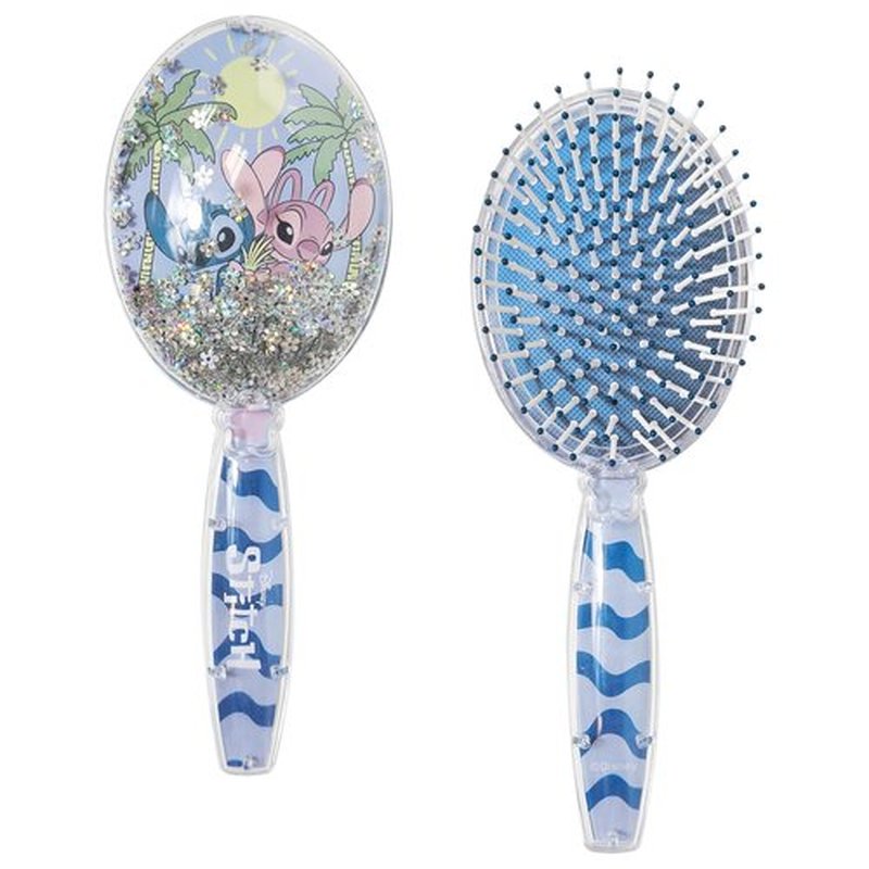 LUV HER Lilo & Stitch Kids’ Detangling Confetti Hair Brush – Fun Stitch and Angel Design, Gentle on Wet & Dry Hair, Ideal for Kids Ages 3+, Makes Hair Care Fun and Easy