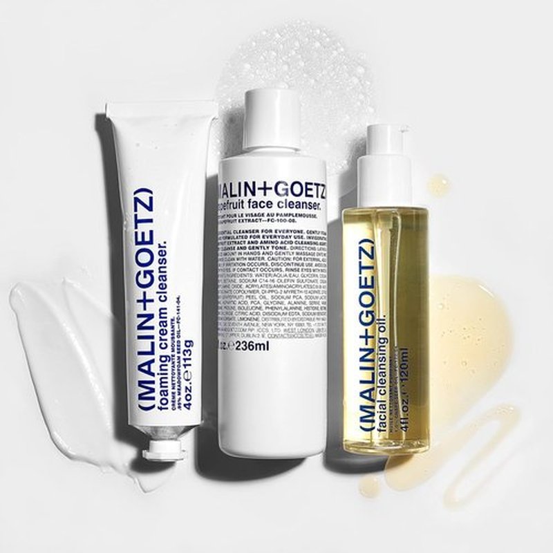 MALIN+GOETZ Foaming Cream Cleanser - Gentle Cream-to-Foam Face Wash with Jojoba Milk & Prebiotics | Vegan, 4 Fl Oz