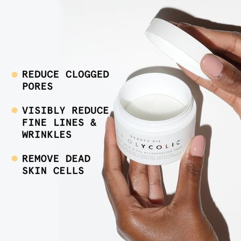 Beauty Pie Dr Glycolic Multi-Acid (6.5%) Micropeeling Glycolic Acid Pads For Exfoliating & Anti-Aging Benefits