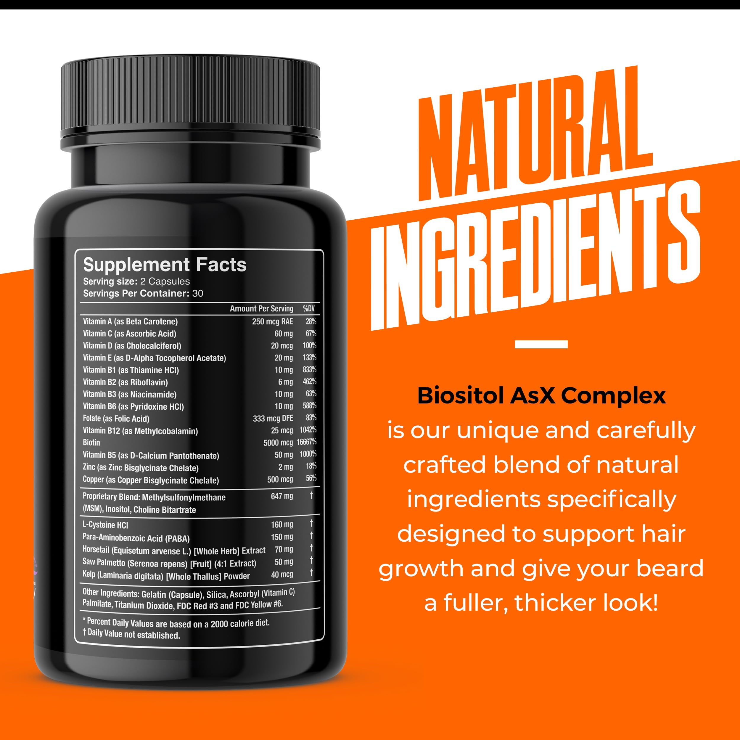 Wild Willies Beard Growth Kit - Capsules & Boost Serum - Natural Growth Oil With Biotin & Caffeine - Vitamins for Fuller, Thicker Beard - 60 Capsules - For Men