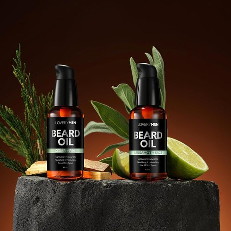 Skiennix Deluxe Beard Oil - Natural Grooming Kit with Argan & Jojoba Oil | Sandalwood & Tobacco Vanilla Fragrance
