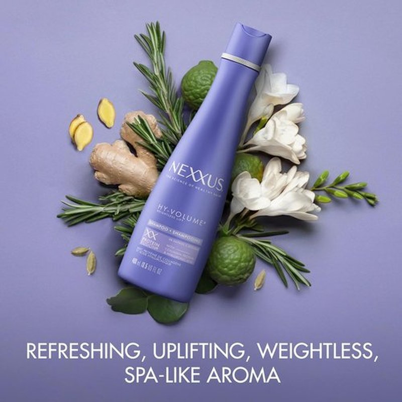 Nexxus Hy-Volume Shampoo - Weightless Lift for Flat Hair with Collagen & Hyaluronic Acid | 13.5 Fl Oz