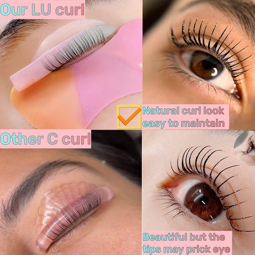 ICONSIAM Lash Lift Shields LU Curl 8 Size Lifting Pads DIY Eyelash Lamination Katya Vinog Shield Rapid Perm Rods Make Eyes Beautiful Lifts Elastic Rod Lami Perming Roller Reusable Silicone Pad L Curl