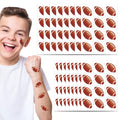 YanZonic 192Pcs Football Pre-Cut Tattoos Stickers, Football Face Tattoos for Game Day Birthday Celebrations School Events, 16 Sheets