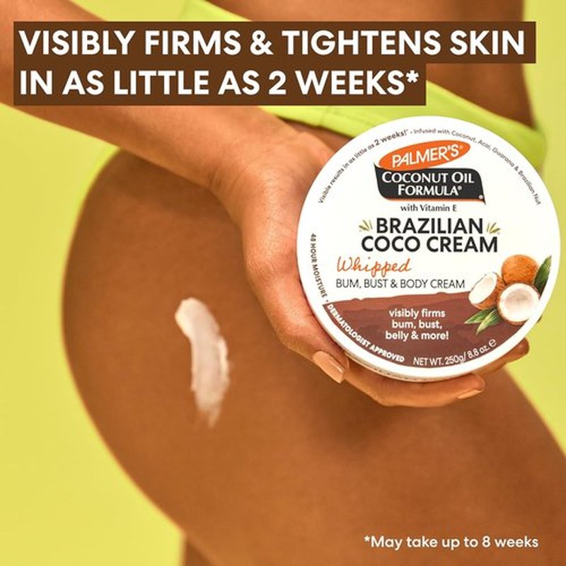 Palmer's Coconut Oil Formula | Brazilian Coco Cream with Vitamin E - 8.8 Fl Oz, Skin Tightening & Firming Cream