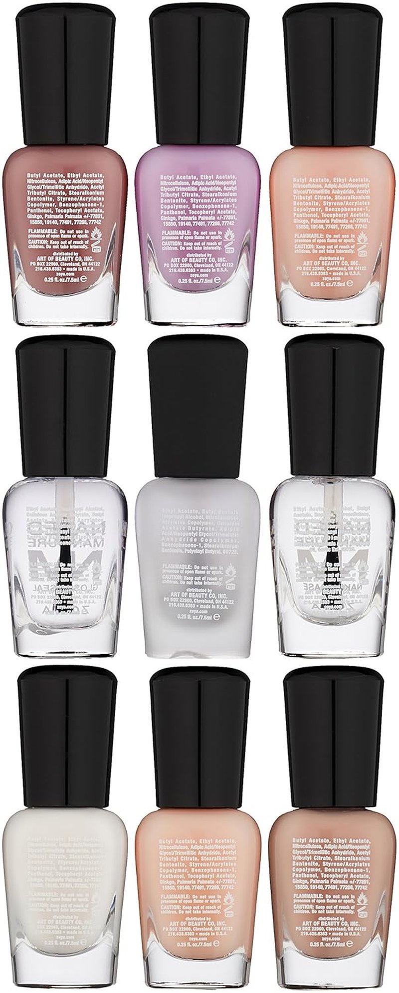 Zoya Mini Nail Polish Kit - Vibrant Colors for Perfect Manicures | Travel-Friendly Size