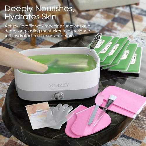 Achzzy Natural Paraffin Wax Refills, 12-Pack Paraffin Wax Blocks of Aloe Scent for Paraffin Bath, Paraffin Wax for Hand and Feet for Deep Hydration, Moisturizing and Nourish(Aloe)