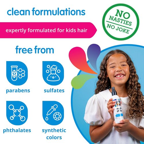 SoCozy Multi Styler - Kids' Hair Styling Spray with Gentle Formula | 5.2 Fl Oz, Quinoa & Vitamin B5