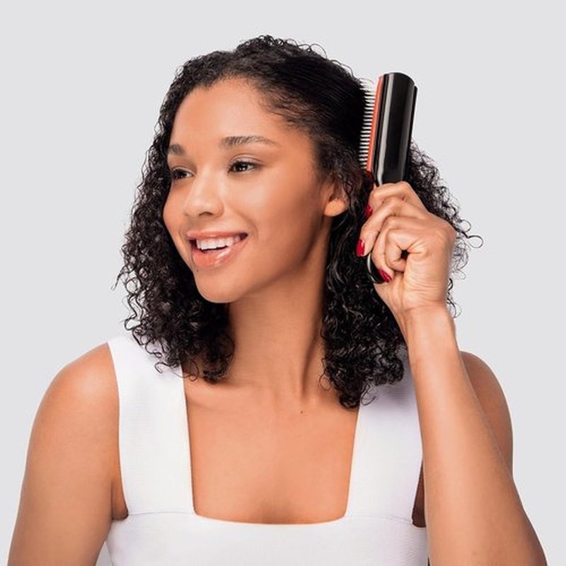Diane Pro Nylon Pin Hair Brush - Effortless Detangling for Thick or Curly Hair | Ideal for Wet Styling