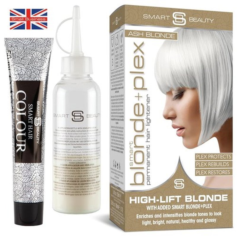 Smart Beauty Ash Blonde Hair Dye - Permanent Cool Ash Toner with Plex Conditioner | Vegan & Cruelty-Free