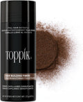 TOPPIK Hair Building Fibers,Medium Brown,27.5g Fill In Fine or Thinning Hair,Instantly Thicker,Fuller Looking,9 Shades for Men & Women,Keratin Protein Formula,(Pack of 12)