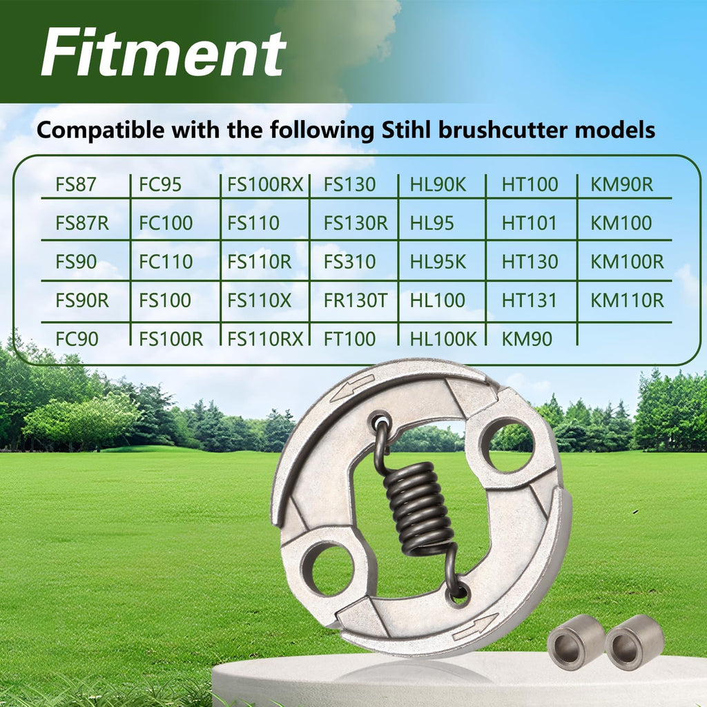 KPALAG Trimmer Clutch Kit with Tension Spring Compatible with Stihl Brushcutters FS90 FC90 FS100 FC100 FS110 FS130 FS310 Replace# 4180-160-2000 4180 160 2000