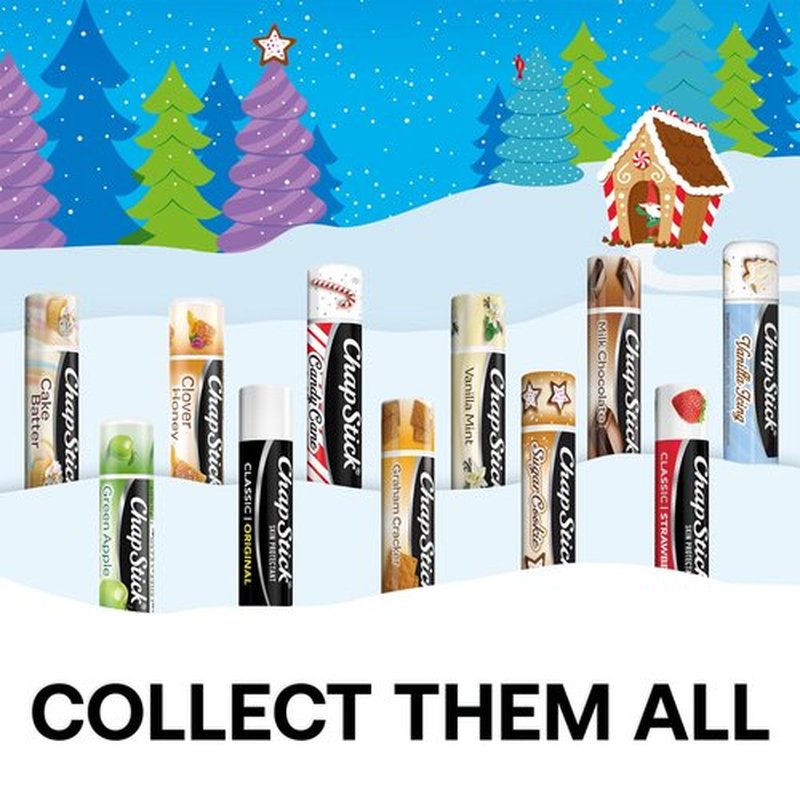 ChapStick Lip Balm, Vanilla Icing, Variety 12-Pack – Moisturizing Care, 0.15 Oz Each