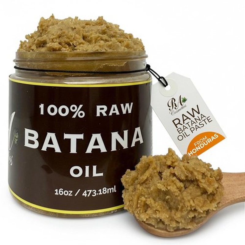 RA Cosmetics 100% Natural Unrefined Batana Hair Oil - Nourishing Moisturizer for Healthy Hair, 16 oz | Repair Damaged Hair