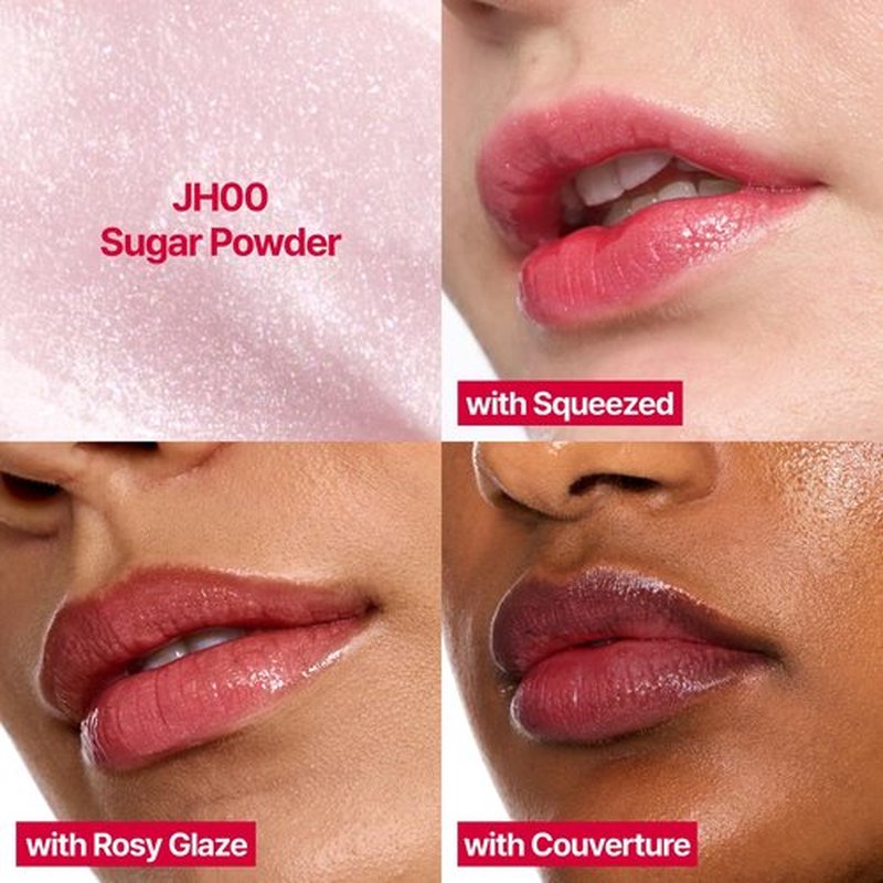 fwee Glowy Jelly Pot | Dewy Jelly Lip & Blush, Shimmer Glow Jelly Balm, Dewy Buildable Finish – Sugar Powder (Shimmer Balm) | 0.14 oz