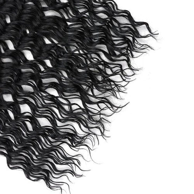 Deep Faux Locs Crochet Hair Pre Looped 8 Packs 24 Inch Soft Locs Crochet Hair for Black Women Boho Goddess Locs Crochet Braids with Curly Ends Dreadlocs Synthetic Hair Extension 1B