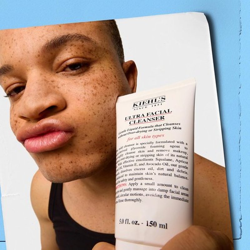 Kiehl's Ultra Facial Cleanser - Lightweight Foamy Formula for All Skin Types | Gently Exfoliates & Moisturizes