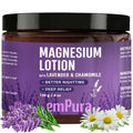 EMPURA Magnesium Lotion with Lavender & Chamomile – Fast Absorbing Magnesium Cream for Relaxation & Muscle Relief, Hand Leg or Foot Lotion, Self Care Gifts for Women, Easter Gifts for Adults (4oz)
