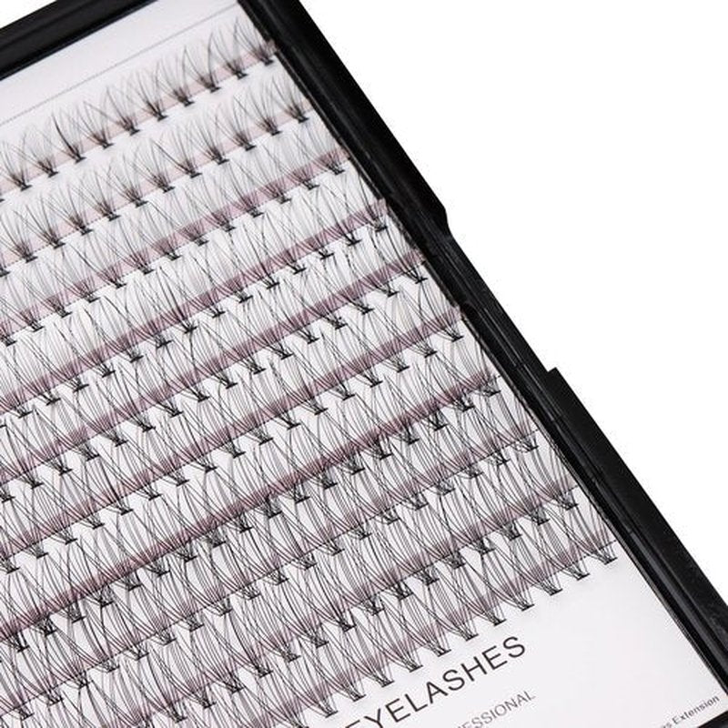 Bodermincer Large Box 200pcs 10D, 8-10-12-14mm Mixed Professional Makeup Individual Cluster Eye Lashes Grafting Fake False Eyelashes (10-12-14-16mm Mixed)