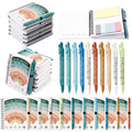 Janlaugh 60 Pcs Mental Health Gifts for Women Men Self Care Items Bulk Include 30 Mental Health Notebooks with Sticky Note 30 Positive Pens Affirmation Journals Wellness Gifts for Coworker Student