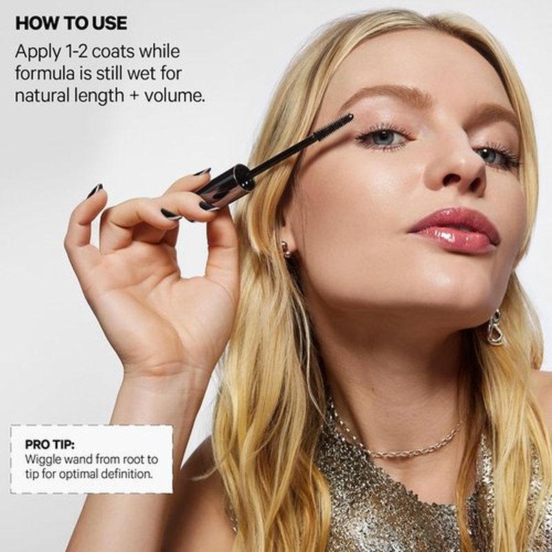 Milk Makeup KUSH High Roll Tubing Mascara - Longwear, Water-Resistant Formula for Natural Volume & Length - 0.3 oz