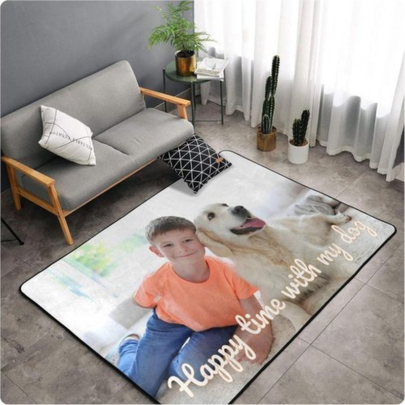 Skiennix Custom Rug - Personalized Area Carpet with Your Logo | Anti-Slip Washable Mat 36 x 24 in