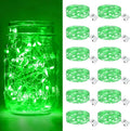 Btfarm 12 Pack Fairy Lights - Battery Operated Twinkle Lights | Waterproof 7ft Silver Wire for Mason Jars & Weddings