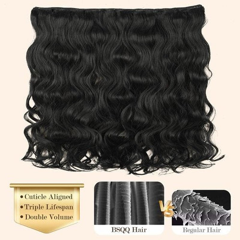 16A Body Wave Bundles Human Hair 100% Real Raw Human Hair Bundles Body Wave 20 Inch, No Tangle Shedding,Triple Lifespan Virgin Hair Extensions Thick Weave Reusable