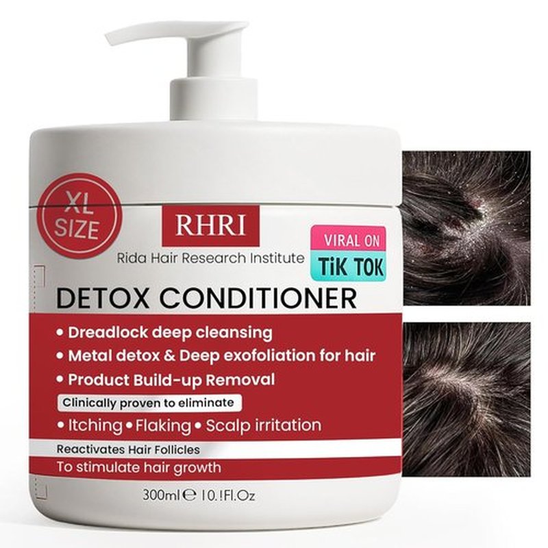 Regine Switzerland Detox Conditioner - Deep Cleansing for Damaged Hair | Heavy Metal Detox & Nourishing Scalp Care - 300ml
