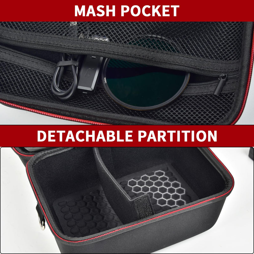 GWCASE Shockproof Lightweight Crossbody Bag for Canon T7/R50/R50V/R100 Mark II/R10/R5/R6 - Exact Fit EVA Case Holds Camera + SD Card, Battery & Charging Gear, L-Box Only