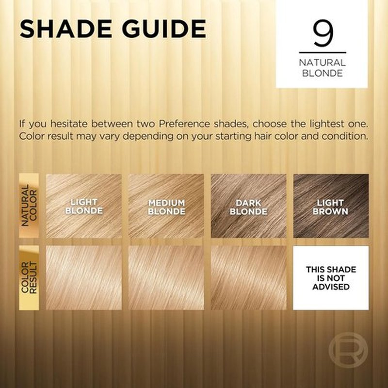 L'Oreal Paris Hair Color - Superior Preference Luminous Fade-Defying Permanent Dye | Natural Blonde 9.1, 9 Weeks of Radiance