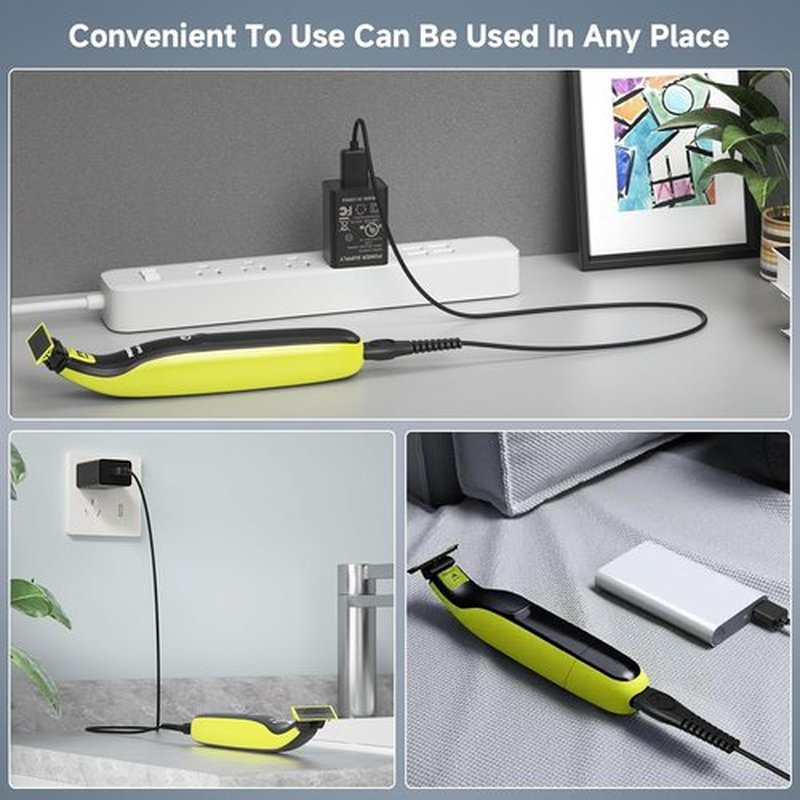 Philips Norelco OneBlade Charger - 5V USB Charging Cord for Wet & Dry Shavers | Compatible with QP2724, MG5910, QP2834, MG7910, MG9510