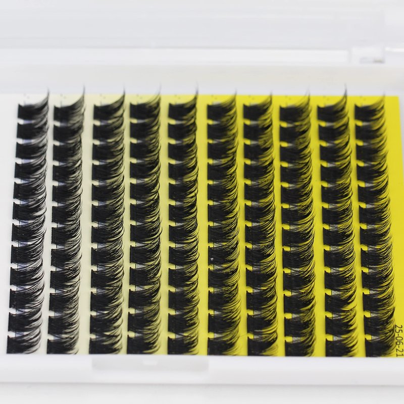 →VAYATOR False Eyelashes Cluster 4Styles D Curl 8-20mm Individual Eyelashes Extensions Wide stem Fake Eyelashes Fluffy Eyelashes Clusters Natural Soft Dramatic Fake lash (Black-FDM-12mm)