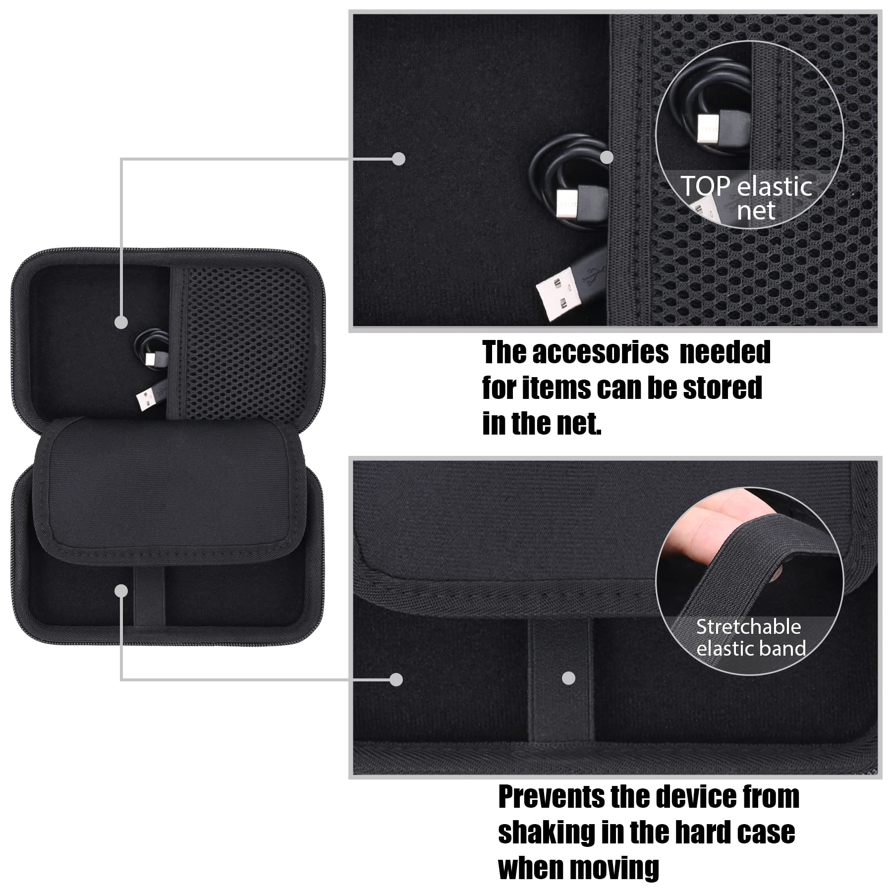 Aenllosi Hard Carrying Case Compatible with Garmin DriveSmart 65/DriveSmart 76/DriveCam 76/dezl otr 700/dezl otr710/RV 780/RV 795/Drive 61 6-7 inch GPS