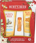 Burt's Bees Honey Pot Gift Set - Nourishing Skin Care Trio with Body Lotion, Hand Cream & Lip Balm