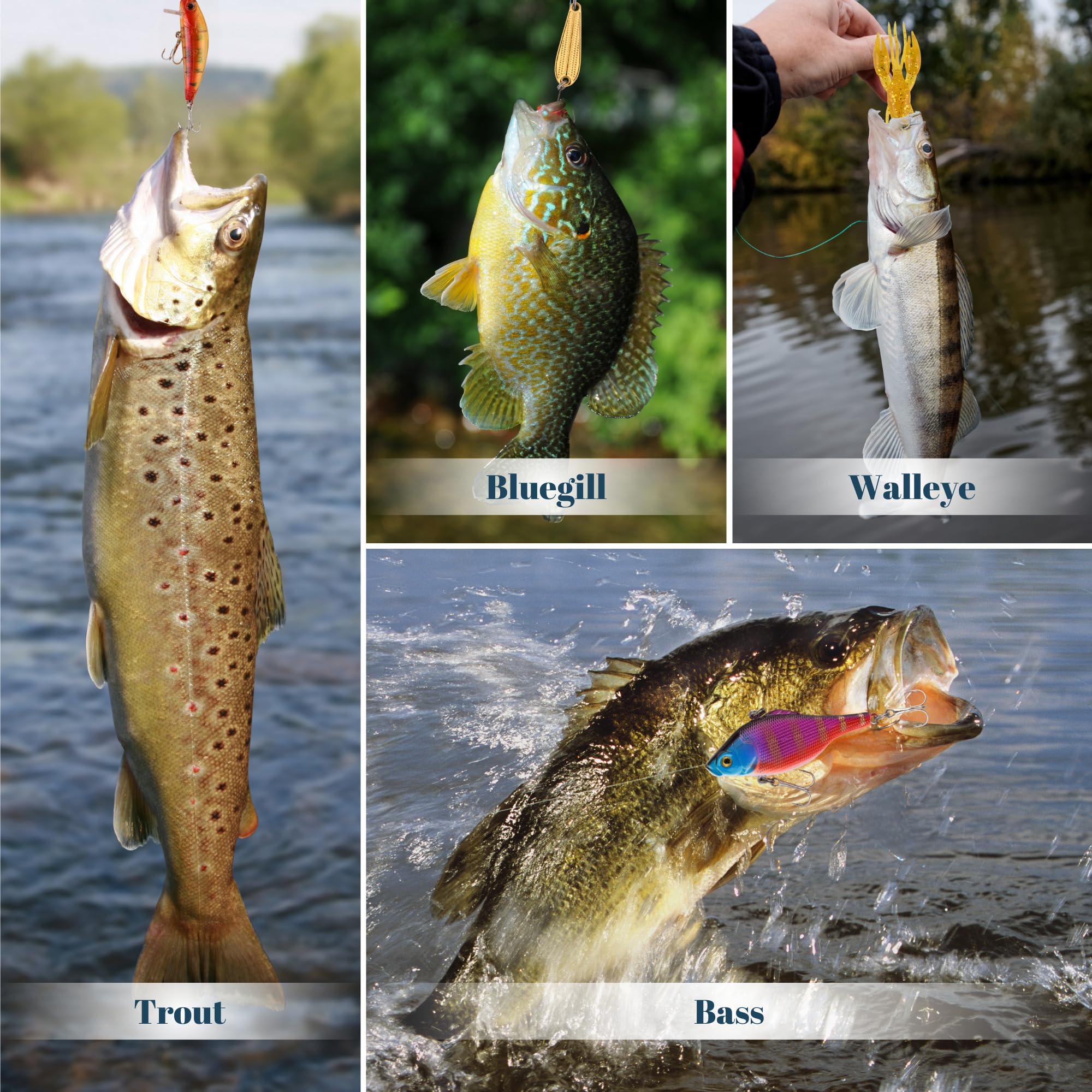 Fishing Advent Calendar 2025 for Men - Fishing Lures Kit with Tackle Box Advent Calendar for Fisher Teen Boys - 2025 Xmas Holiday Surprise Gift for 24 Days Christmas Countdown