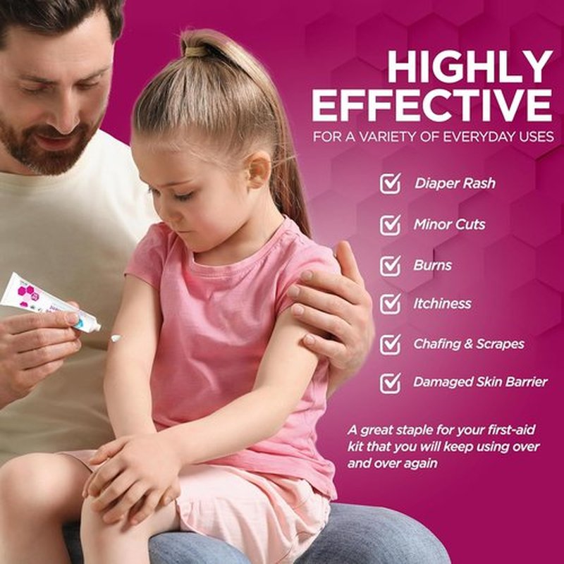 MED PRIDE Zinc Oxide Ointment 20% - High-Potency Skin Protectant for Diaper Rash & Wound Healing - 1oz