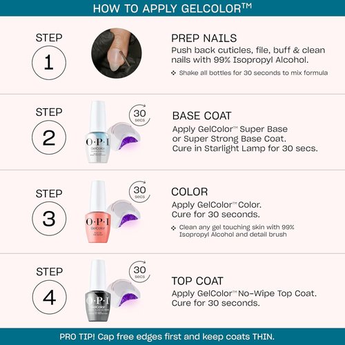 OPI GelColor Gel Nail Polish - Nude & Brown Shades | Salon-Quality Shine, Long-Lasting Wear | 0.5 Fl Oz