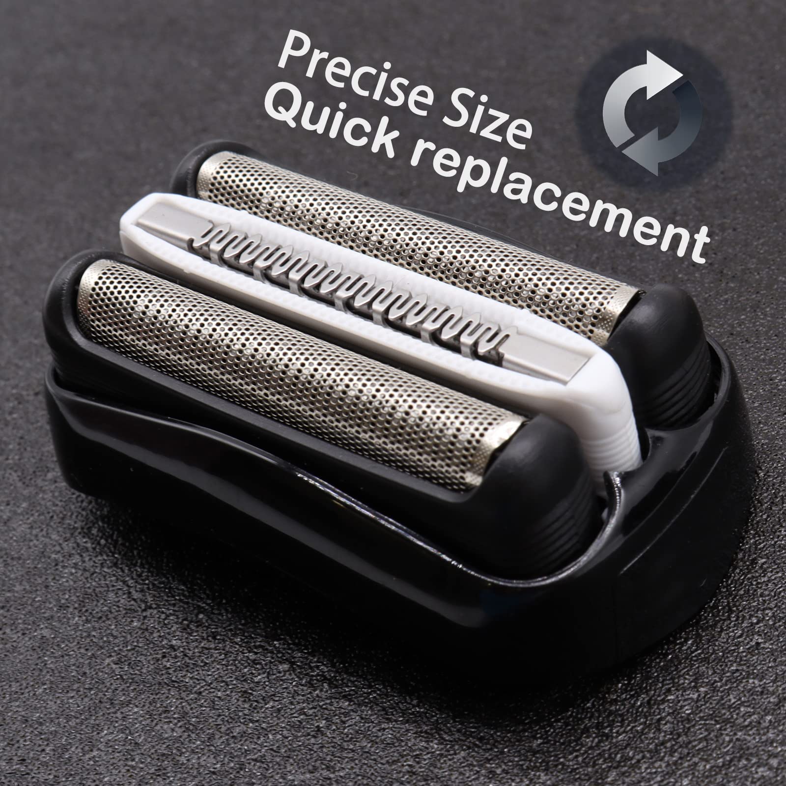 JEVONG 2 Pack 32B Series 3 Shaver Replacement Head for S3 Shaver 3040s, Foil & Cutter Shaver Replacement Heads for 3040s 3000s 301s 3090s 3080s...