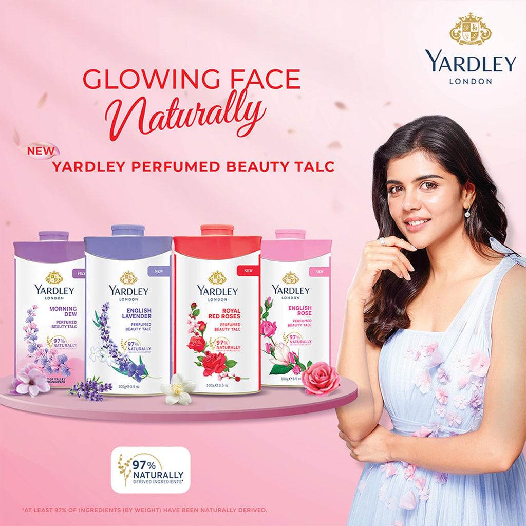 Yardley London Royal Red Roses Perfumed Beauty Talc 100g