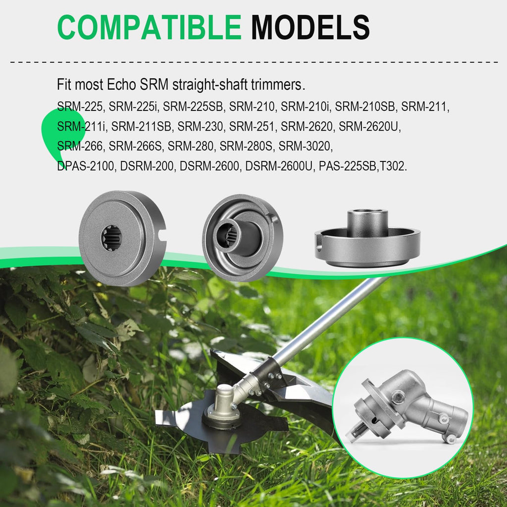 C535000210 Grass Trimmer Adapter Plate Fit for Echo String Trimmer Head, Blade Adapter Replacement Parts for Echo Blade Conversion Kits Used on SRM-225 SRM-280 SRM-266 SRM-210 SRM-211 SRM-251 SRM2620