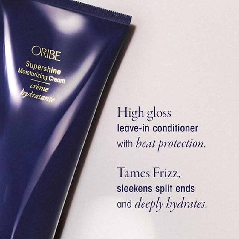 Oribe Mirror Rinse Glass Hair Treatment & Supershine Moisturizing Cream Bundle | Luxurious Shine & Hydration
