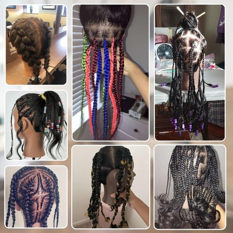 Opini 18 Inch Mannequin Head Human Hair with 100% Real Hair Cosmetology Mannequin Manikin Doll Head for Hairdresser Practice Braiding Hairstyling With Tripod Stand (18 Inch-Tripod Set)